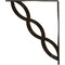 Ekena Millwork Loera Wrought Iron Bracket, (Single center brace), Antiqued Warm Silver 1 1/2"W x 12"D x 15"H BKTM01X12X15SLOAWS - alternate 3